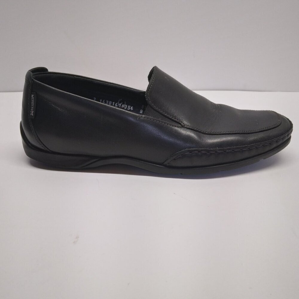 Mephisto Cool-Air Black Leather Slip-on Driving Loafers Shoes Men Size 9 - Picture 10 of 14